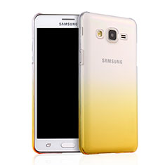 Transparent Gradient Hard Rigid Case for Samsung Galaxy On5 Pro Yellow