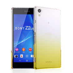 Transparent Gradient Hard Rigid Case for Sony Xperia Z2 Yellow