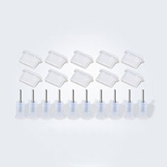 Type-C Anti Dust Cap USB-C Plug Cover Protector Plugy Universal 10PCS for Apple iPad Pro 11 (2021) White