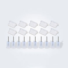 Type-C Anti Dust Cap USB-C Plug Cover Protector Plugy Universal 10PCS for Apple iPad Pro 12.9 (2022) White