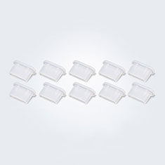 Type-C Anti Dust Cap USB-C Plug Cover Protector Plugy Universal 10PCS H01 for Samsung Galaxy XCover Pro White