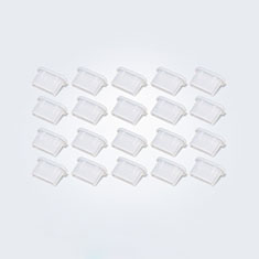 Type-C Anti Dust Cap USB-C Plug Cover Protector Plugy Universal 20PCS for Oppo A12 White
