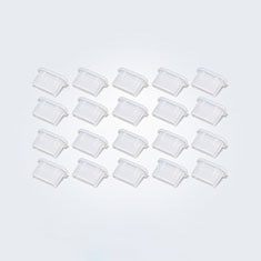 Type-C Anti Dust Cap USB-C Plug Cover Protector Plugy Universal 20PCS for Wiko U Pulse Lite White