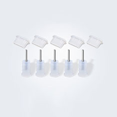 Type-C Anti Dust Cap USB-C Plug Cover Protector Plugy Universal 5PCS for Apple iPhone 15 White