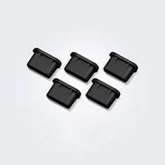 Type-C Anti Dust Cap USB-C Plug Cover Protector Plugy Universal 5PCS H01 for Xiaomi Poco F4 GT 5G Black