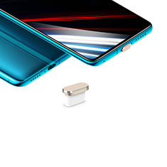 Type-C Anti Dust Cap USB-C Plug Cover Protector Plugy Universal H02 for Oppo Reno8 Pro+ Plus 5G Gold