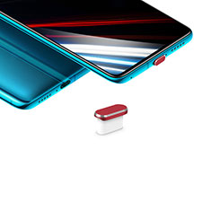 Type-C Anti Dust Cap USB-C Plug Cover Protector Plugy Universal H02 for Oppo Reno10 Pro+ Plus 5G Red