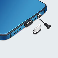 Type-C Anti Dust Cap USB-C Plug Cover Protector Plugy Universal H05 for Samsung Galaxy M53 5G Black