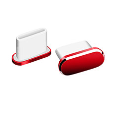 Type-C Anti Dust Cap USB-C Plug Cover Protector Plugy Universal H06 for Apple iPhone 15 Plus Red
