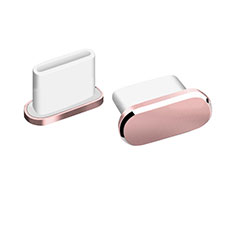 Type-C Anti Dust Cap USB-C Plug Cover Protector Plugy Universal H06 for LG V30 Rose Gold