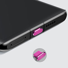 Type-C Anti Dust Cap USB-C Plug Cover Protector Plugy Universal H08 for Motorola Moto G82 5G Hot Pink