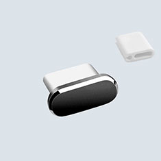 Type-C Anti Dust Cap USB-C Plug Cover Protector Plugy Universal H10 for Motorola Moto G30 Black