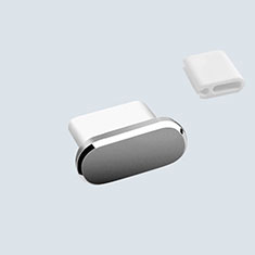 Type-C Anti Dust Cap USB-C Plug Cover Protector Plugy Universal H10 for Xiaomi Redmi 10C 4G Dark Gray