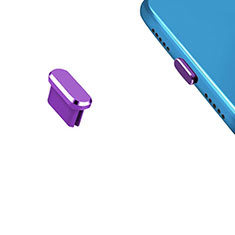Type-C Anti Dust Cap USB-C Plug Cover Protector Plugy Universal H13 for Oppo A2m 5G Purple