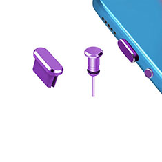 Type-C Anti Dust Cap USB-C Plug Cover Protector Plugy Universal H15 for Motorola Moto G9 Plus Purple