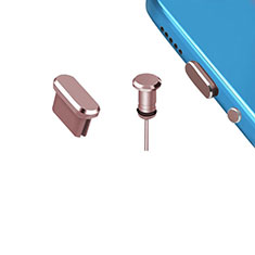 Type-C Anti Dust Cap USB-C Plug Cover Protector Plugy Universal H15 for Motorola Moto E32 Rose Gold