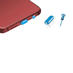 Type-C Anti Dust Cap USB-C Plug Cover Protector Plugy Universal H17 for Motorola Moto G82 5G Blue
