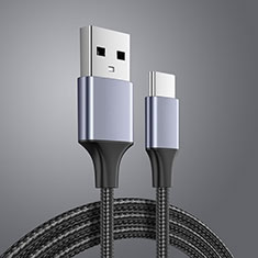 Type-C Charger USB-C Data Cable Charging Cord Android Universal 3A H04 for Oppo Reno8 Lite 5G Black