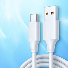 Type-C Charger USB-C Data Cable Charging Cord Android Universal 6A H05 for Huawei Enjoy 20 5G White