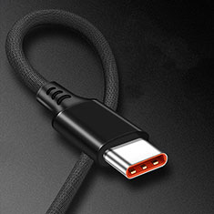 Type-C Charger USB-C Data Cable Charging Cord Android Universal 6A H06 for Oppo Reno6 Pro 5G India Black