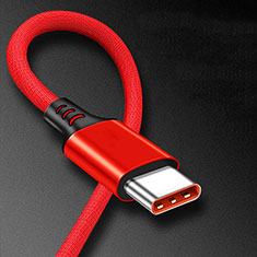 Type-C Charger USB-C Data Cable Charging Cord Android Universal 6A H06 for Apple iPhone 15 Plus Red