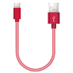Type-C Charger USB Data Cable Charging Cord Android Universal 20cm S02 for Apple iPad Pro 11 (2021) Red