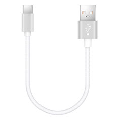 Type-C Charger USB Data Cable Charging Cord Android Universal 20cm S02 for Apple iPad Pro 11 (2021) White