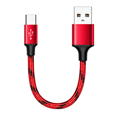 Type-C Charger USB Data Cable Charging Cord Android Universal 25cm S04 for Vivo V20 SE Red