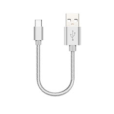 Type-C Charger USB Data Cable Charging Cord Android Universal 30cm S05 for Oppo Reno4 4G White
