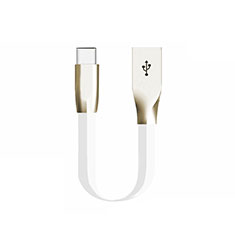 Type-C Charger USB Data Cable Charging Cord Android Universal 30cm S06 for Oppo A58x 5G White