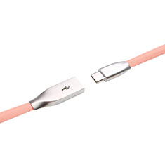 Type-C Charger USB Data Cable Charging Cord Android Universal T03 for Realme X50 5G Pink