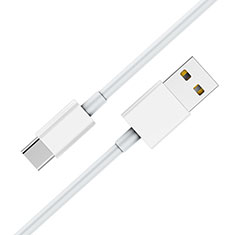 Type-C Charger USB Data Cable Charging Cord Android Universal T05 for Vivo Y11s White