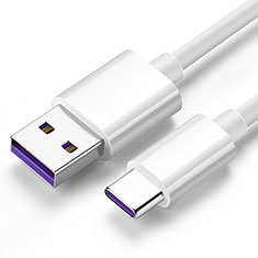 Type-C Charger USB Data Cable Charging Cord Android Universal T06 for Samsung Galaxy S23 Ultra 5G White