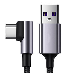 Type-C Charger USB Data Cable Charging Cord Android Universal T07 for Oppo Reno6 Pro 5G India Black