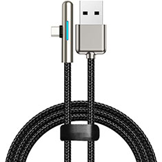 Type-C Charger USB Data Cable Charging Cord Android Universal T25 for Oppo A92s 5G Black