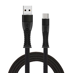 Type-C Charger USB Data Cable Charging Cord Android Universal T26 for Realme X3 SuperZoom Black