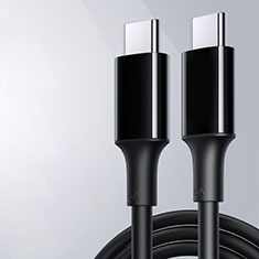 Type-C USB-C to Type-C USB-C Cable Adapter 100W H04 for Apple MacBook Air 13 2020 Black