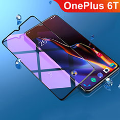 Ultra Clear Anti Blue Light Full Screen Protector Tempered Glass F02 for OnePlus 6T Black