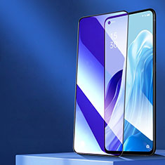 Ultra Clear Anti Blue Light Full Screen Protector Tempered Glass F04 for Oppo Reno6 Pro 5G India Black