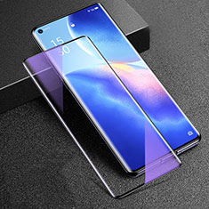 Ultra Clear Anti Blue Light Full Screen Protector Tempered Glass for Oppo Find X3 Neo 5G Black