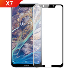 Ultra Clear Full Screen Protector Tempered Glass F02 for Nokia X7 Black