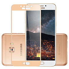 Ultra Clear Full Screen Protector Tempered Glass F02 for Samsung Galaxy C5 Pro C5010 Gold