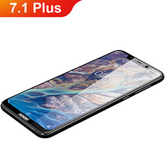 Ultra Clear Full Screen Protector Tempered Glass F03 for Nokia 7.1 Plus Black