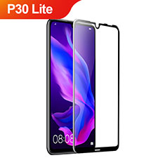 Ultra Clear Full Screen Protector Tempered Glass for Huawei P30 Lite XL Black