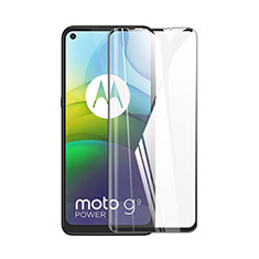 Ultra Clear Full Screen Protector Tempered Glass for Motorola Moto G9 Power Black