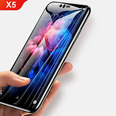 Ultra Clear Full Screen Protector Tempered Glass for Nokia X5 Black