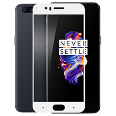 Ultra Clear Full Screen Protector Tempered Glass for OnePlus 5 White