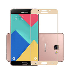 Ultra Clear Full Screen Protector Tempered Glass for Samsung Galaxy A7 (2016) A7100 Gold