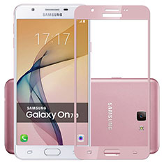 Ultra Clear Full Screen Protector Tempered Glass for Samsung Galaxy On7 (2016) G6100 Pink