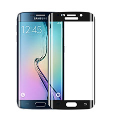 Ultra Clear Full Screen Protector Tempered Glass for Samsung Galaxy S6 Edge SM-G925 Black